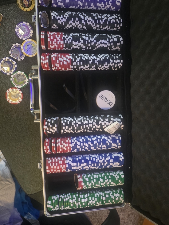 Other - Poker Chip Set - Black, Blue, Red, Green Chips